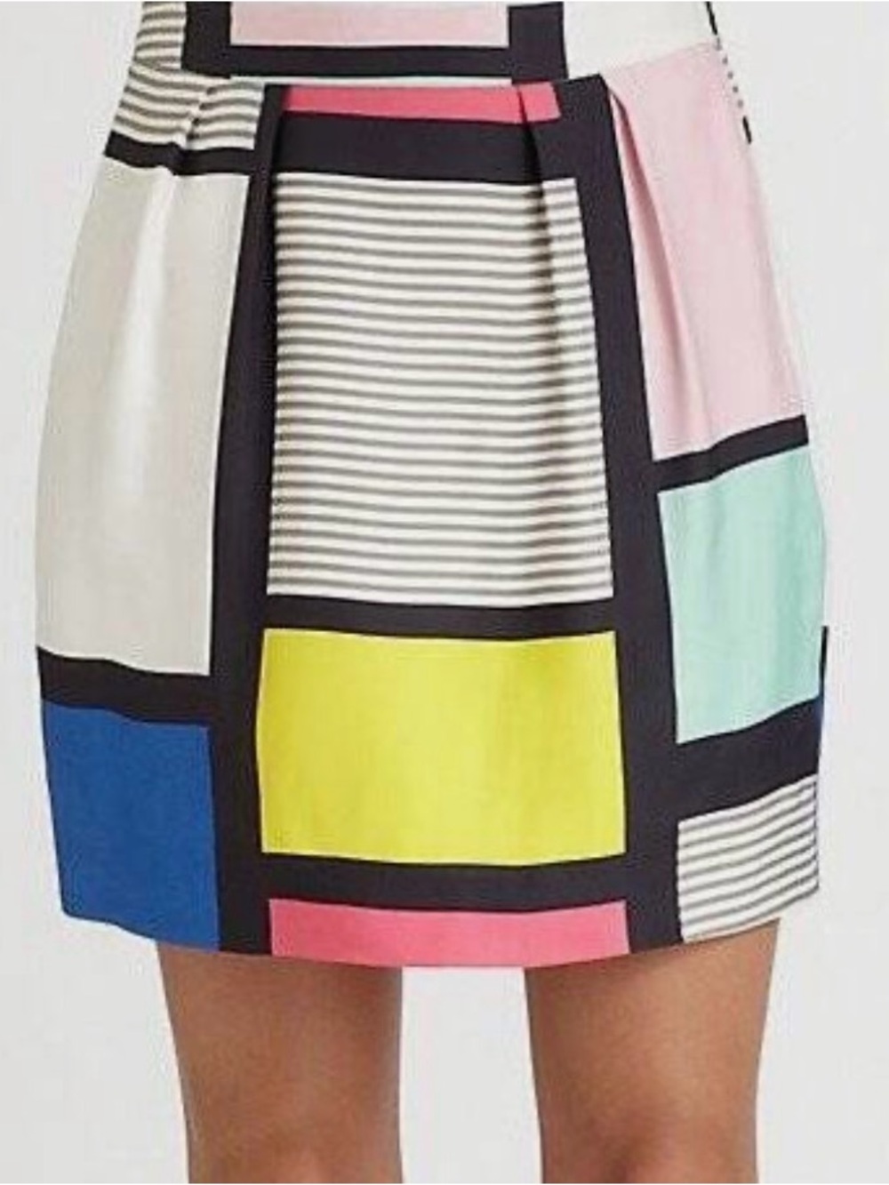 Kate Spade Colorblock Print Mini Skirt - Picture 3 of 5